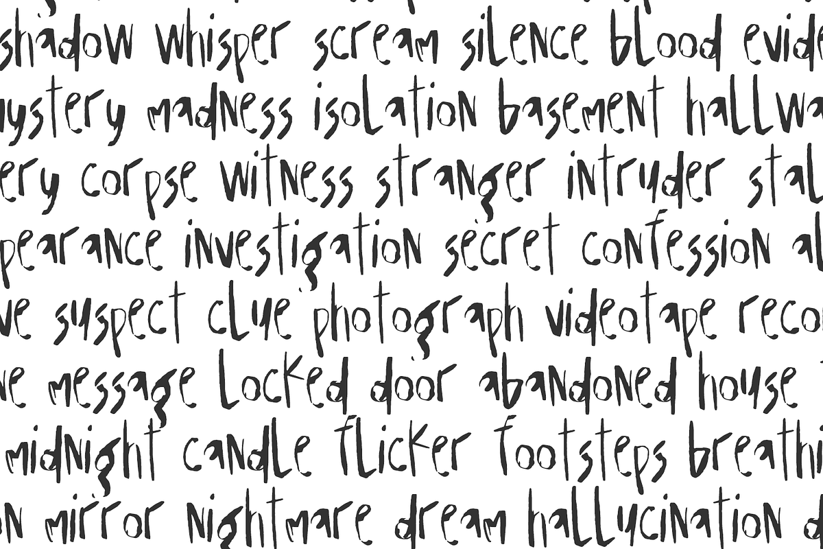 Lunatic Display Font, a Handwritten Font by Beck McCormick (Photo 3 of 10)