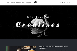 Creative Photography HTML Template