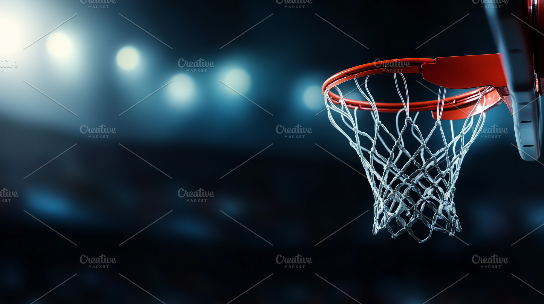 Close up of an empty basketball hoop, a Sports & Recreation Photo by MistyDay