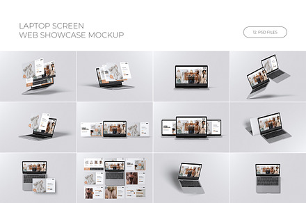 Laptop & Website Screen Mockup
