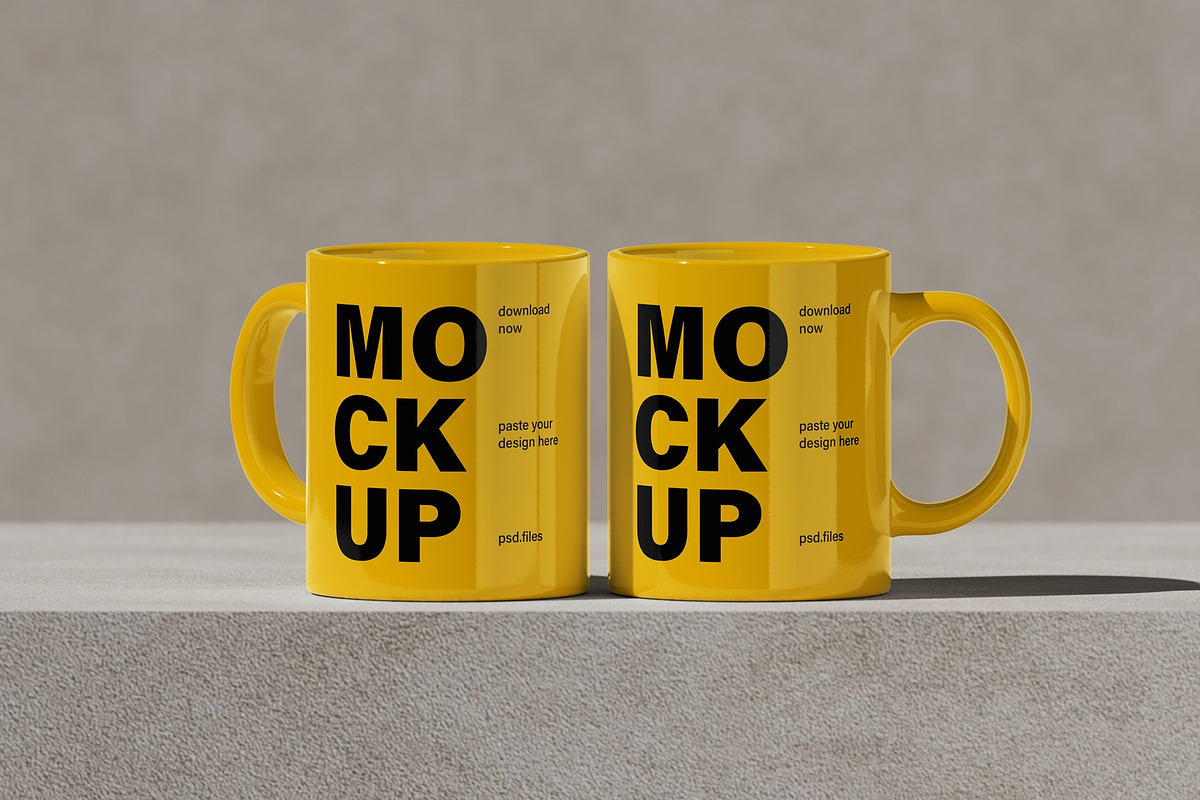 Ceramic Mug Mockup, a Packaging Mockup by UFR_GRAPHIC (Photo 1 of 4)