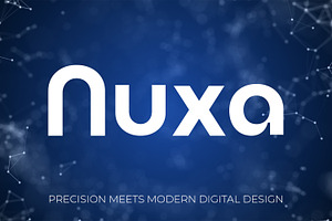 Nuxa Minimalist Tech Typeface