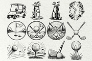 Golf Sport Line Art Graphics, a Sport Illustration by DENIDigitalArtSudio (Thumbnail 5 of 7)