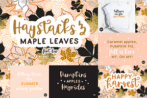 AUTUMN BREEZE Fall Font Bundle