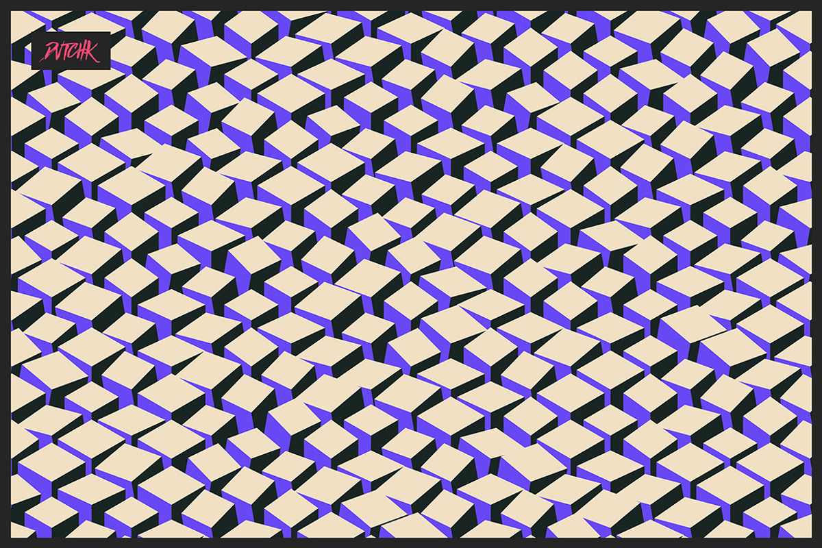 Isometric Cubes / Vector Backgrounds, a Pattern Graphic by dvtchk (Photo 8 of 8)