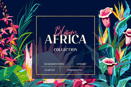 Blossom Africa. Tropical Flowers.