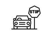 Stop Line Icon, an Icon by Pexelpy (Thumbnail 2 of 2)