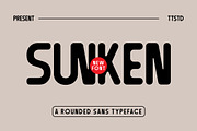 Sunken - Rounded Sans Typeface, a Sans Serif Font by tebaltipislab (Thumbnail 1 of 10)