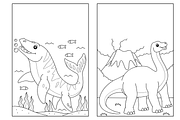 250+ Dinosaur Coloring Pages, an Education Illustration by ThePhoton (Thumbnail 7 of 9)