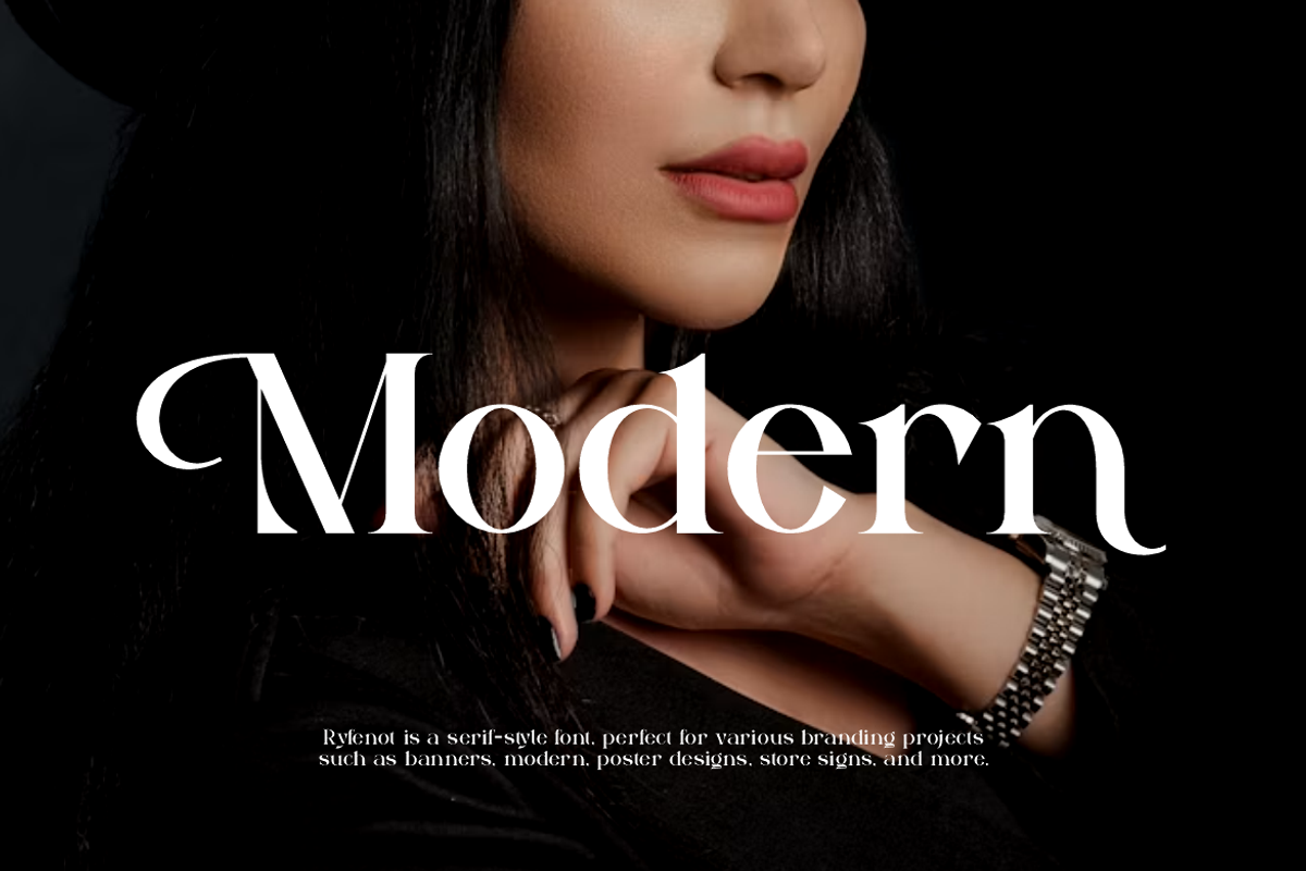 Ryfenot - Luxury Perfume Font, a Serif Font by Iqsiart Studio (Photo 4 of 14)