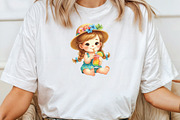 Watercolor Summer Beach Kids Clipart, an Illustration by CraftArtStudio (Thumbnail 4 of 6)