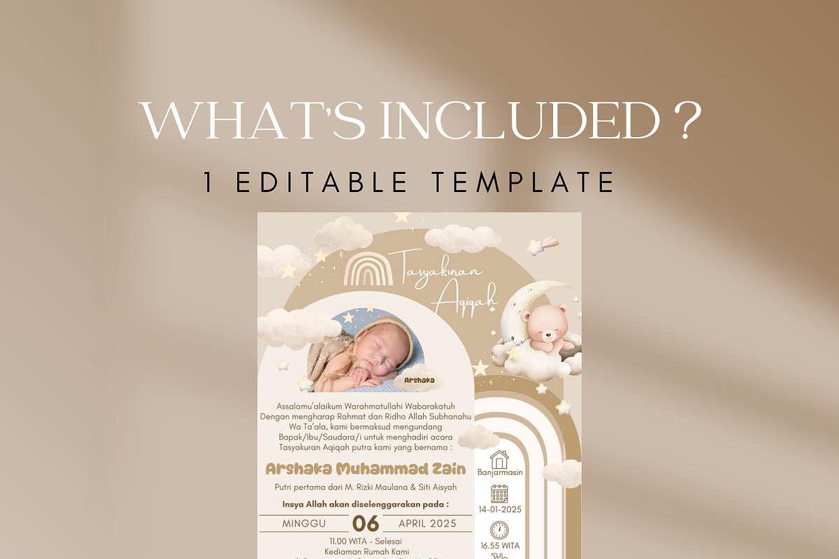 Sleeping Bear Canva Invitation preview 2