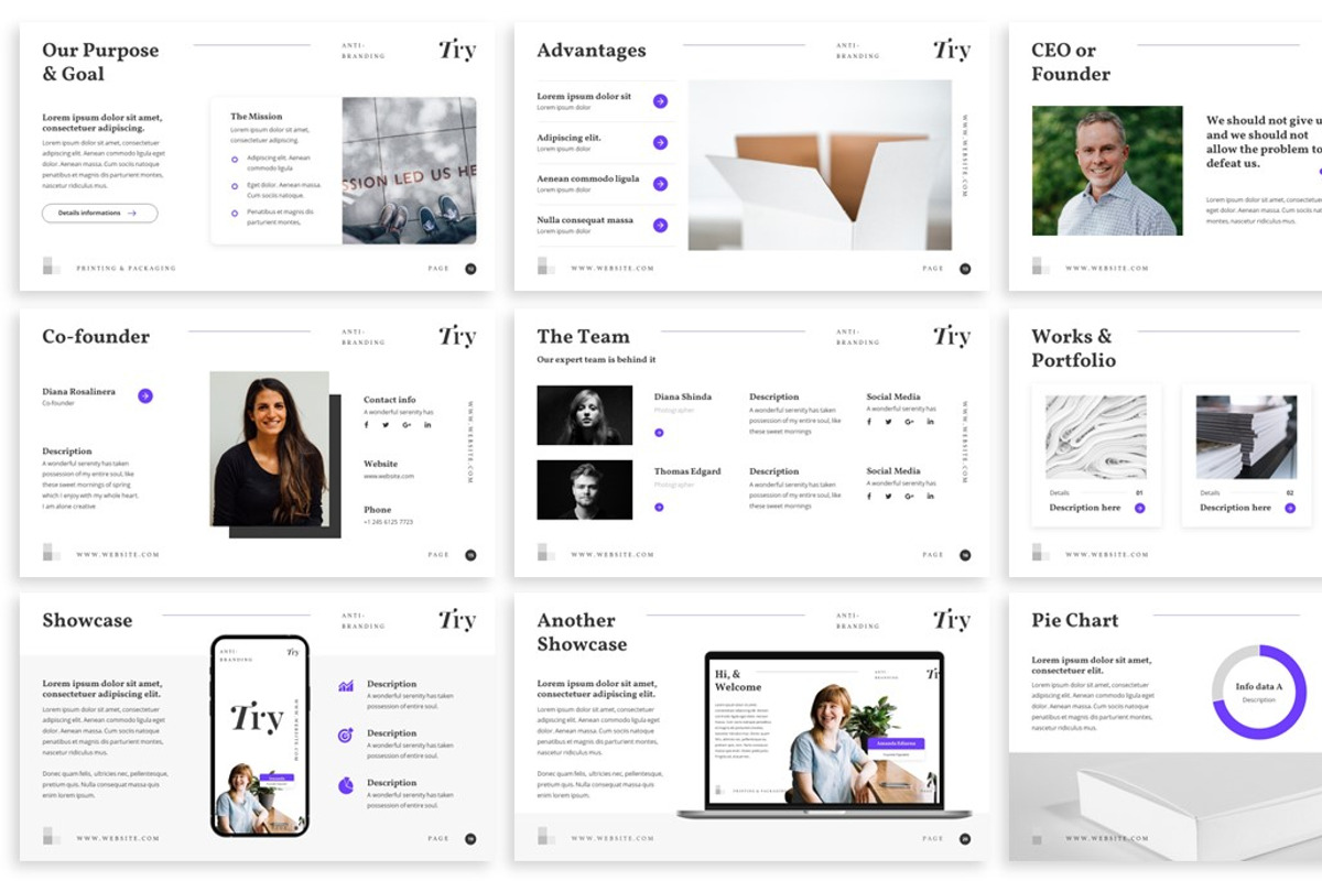 Try - Anti Branding Keynote Template, a Presentation Template by SlideFactory (Photo 3 of 4)