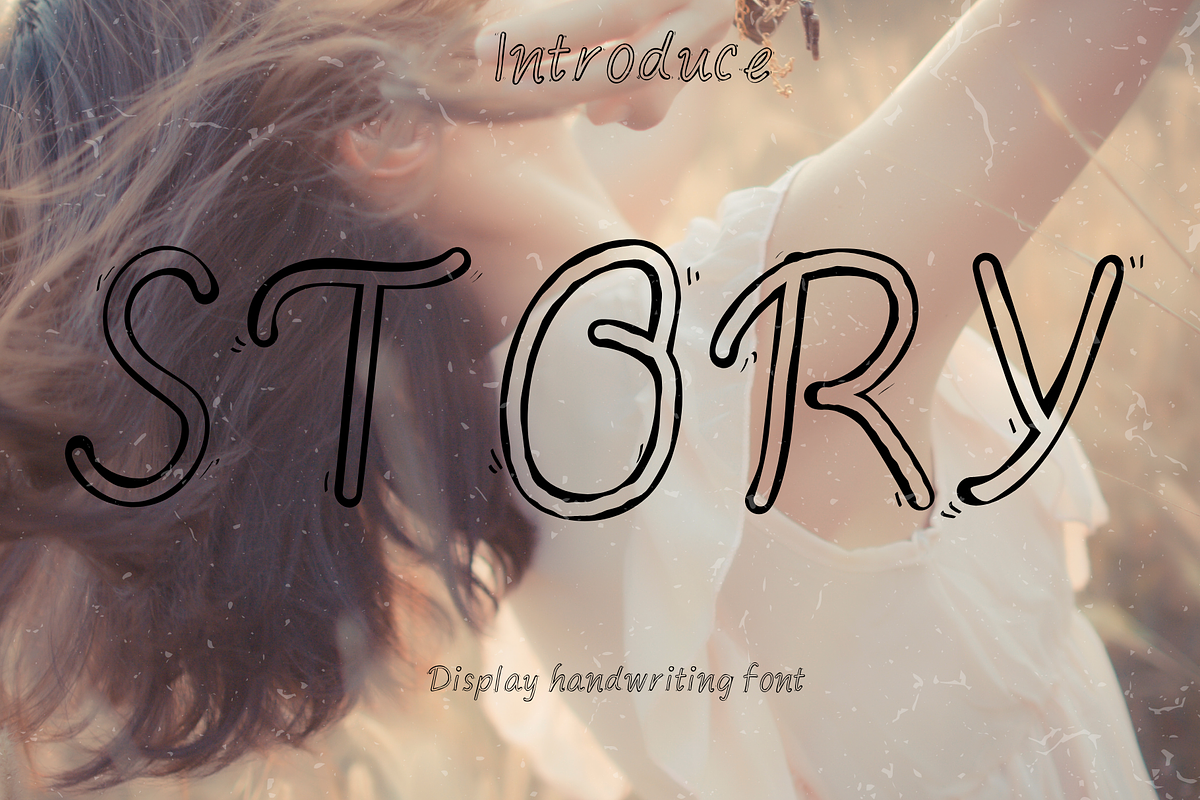 Story display font, a Handwritten Font by JJuta (Photo 1 of 7)
