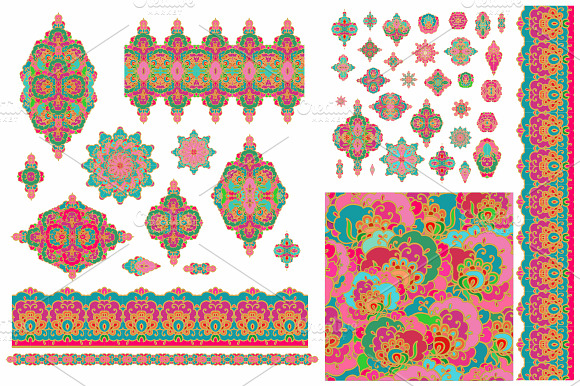 Set of decorative elements preview 5