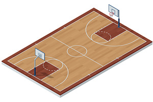 Isometric illustration of an indoor, a Sport Illustration by Golden Sikorka