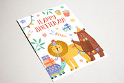 Happy Birthday cards with animals, an Animal Illustration by Good Studio (Thumbnail 5 of 5)