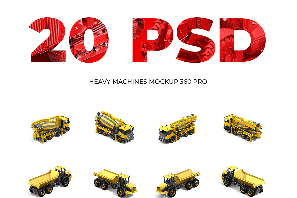 20 PSD Heavy Machines Mockup 360 #04, a Product Mockup by ARKS ACADEMY (Photo 6 of 6)