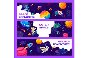 Space Explore Banners