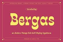 Bergas - Display Typeface