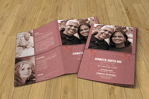 Funeral Program Template, a Brochure Template by Template Shop