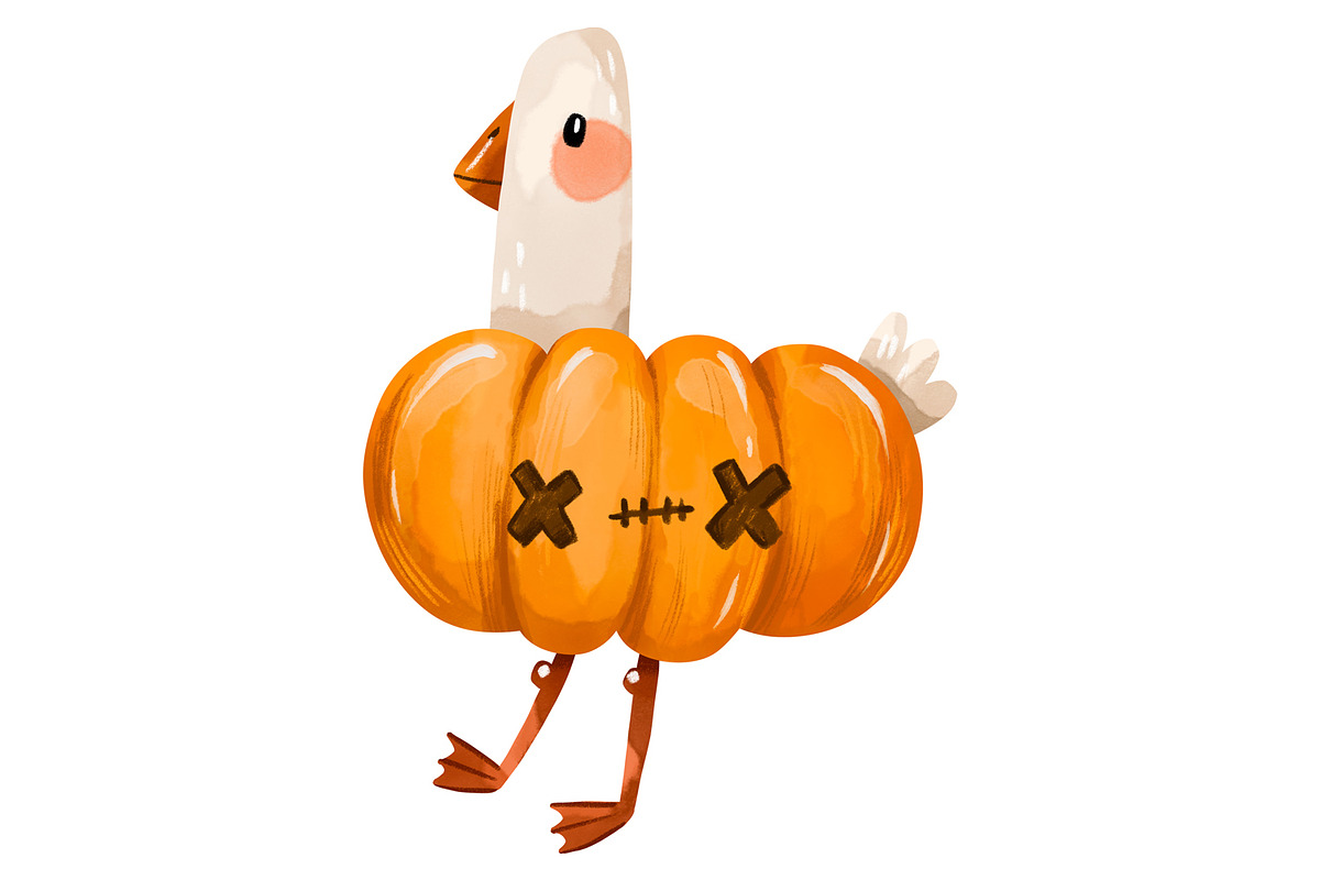 Cute Halloween Geese Clipart Drawn, an Animal Illustration by the_myro (Photo 6 of 7)