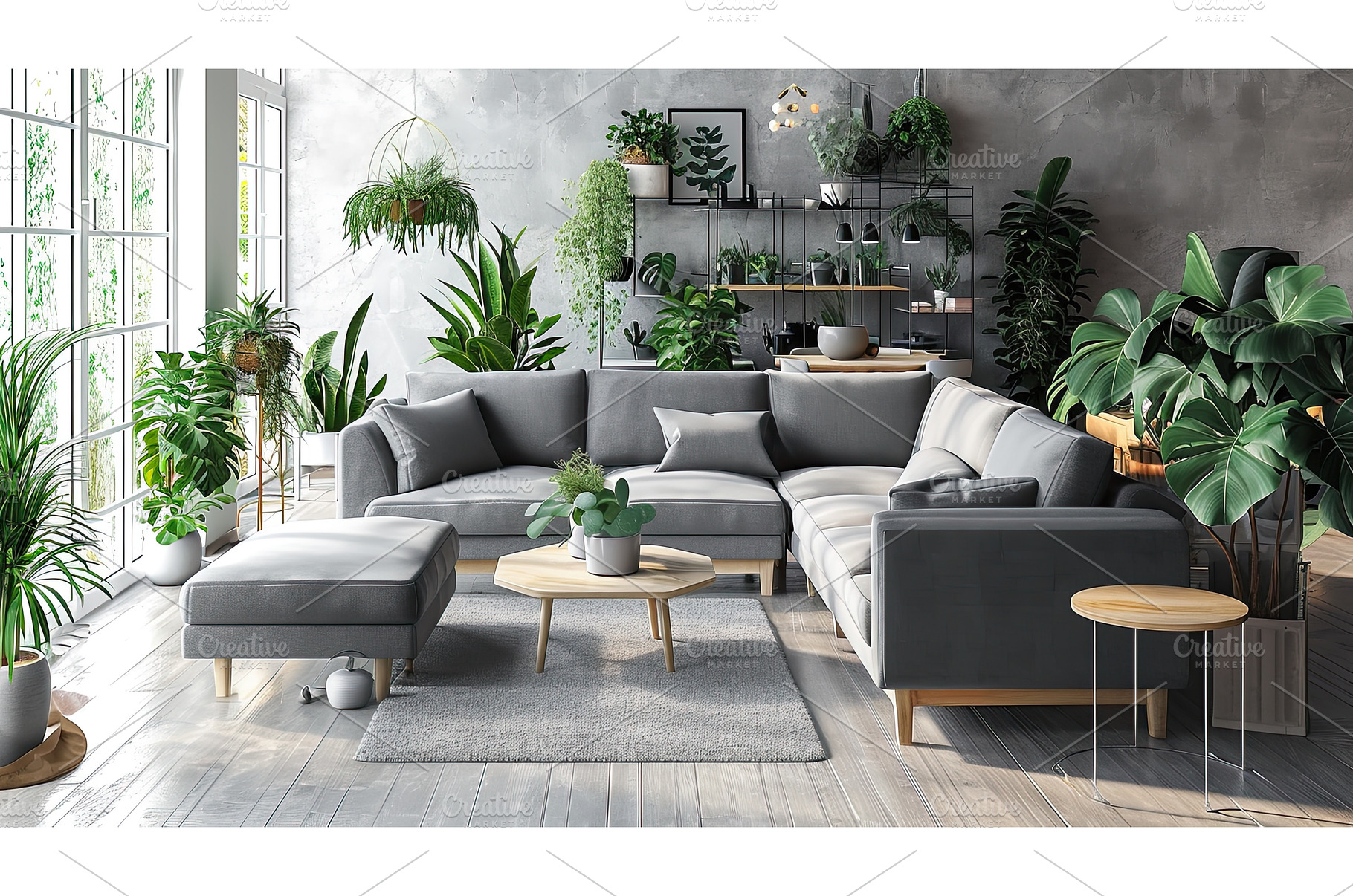 interior of contemporary living room, a Nature Photo by Neirfy