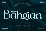 Bahgian Serif Fonts, a Serif Font by mahstudios (Thumbnail 1 of 14)