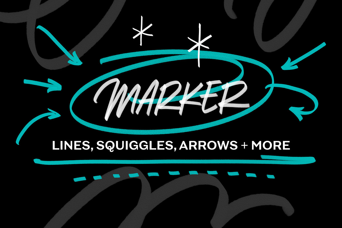 Marker - Lines, Squiggles, Arrows, an Object Graphic by Wes Franklin (Photo 1 of 4)