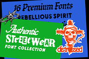 Authentic Streetwear - Font Bundle, a Blackletter Font by Edignwn Type (Thumbnail 1 of 11)