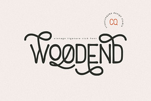 Woodend Retro Font Typeface