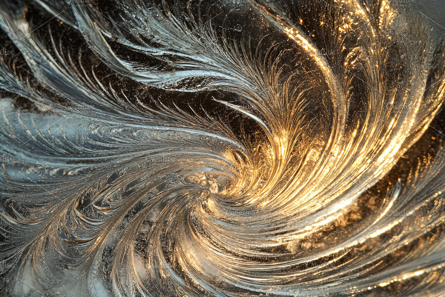 Abstract Ice Swirl Pattern, a Background Photo by Ales Munt