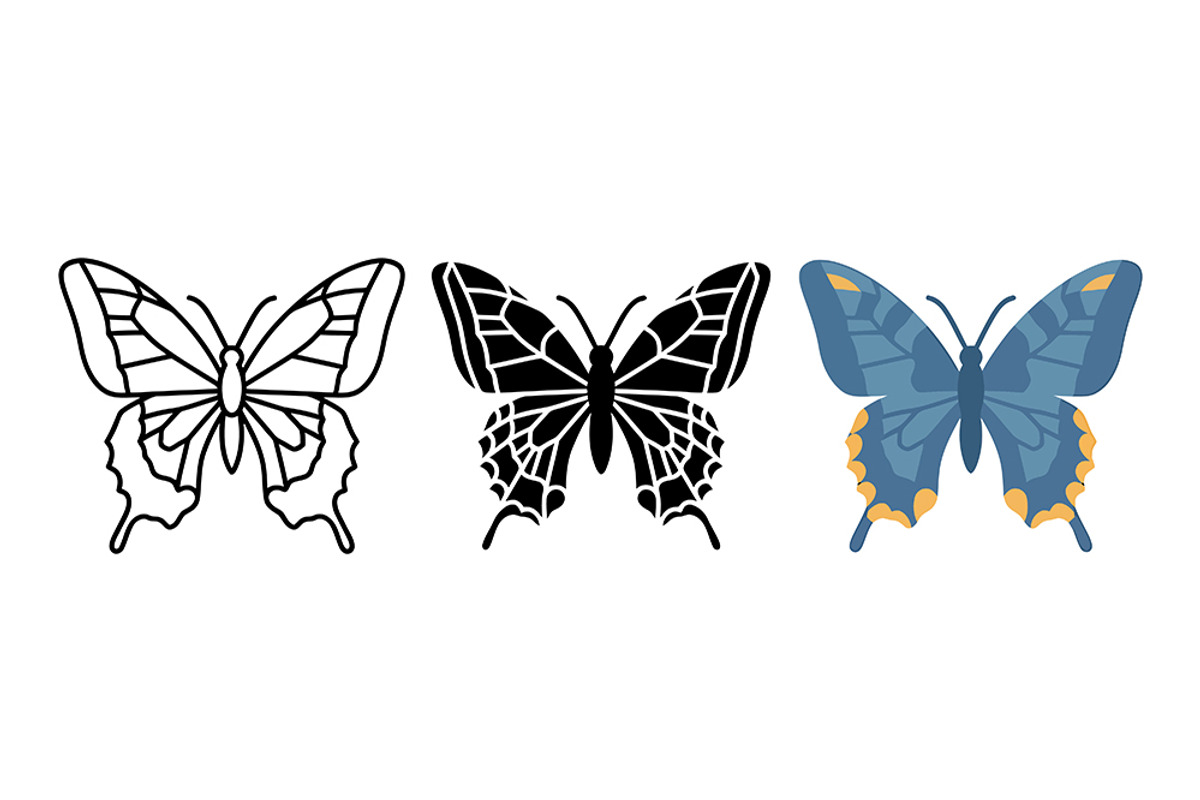 Butterfly Wings Vector Design, a Solid Icon by Artonix (Photo 2 of 2)