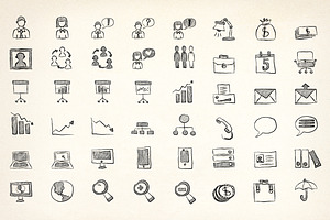 260 Hand Drawn Icons