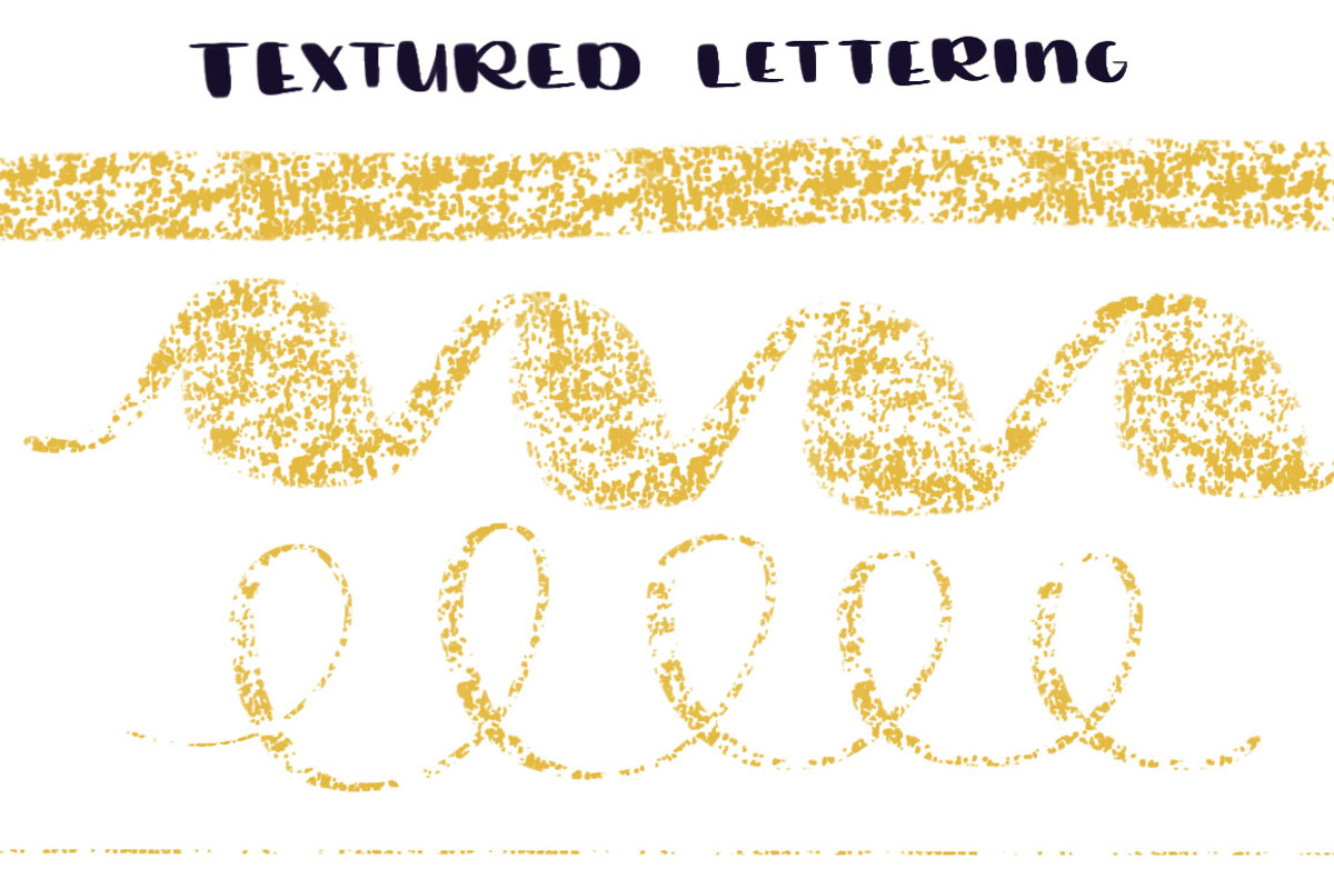 Textured & Smooth Lettering Brushes preview 3