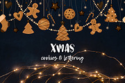 Christmas Cookies & Lettering, a Background Graphic by NKTN graphics (Thumbnail 2 of 13)