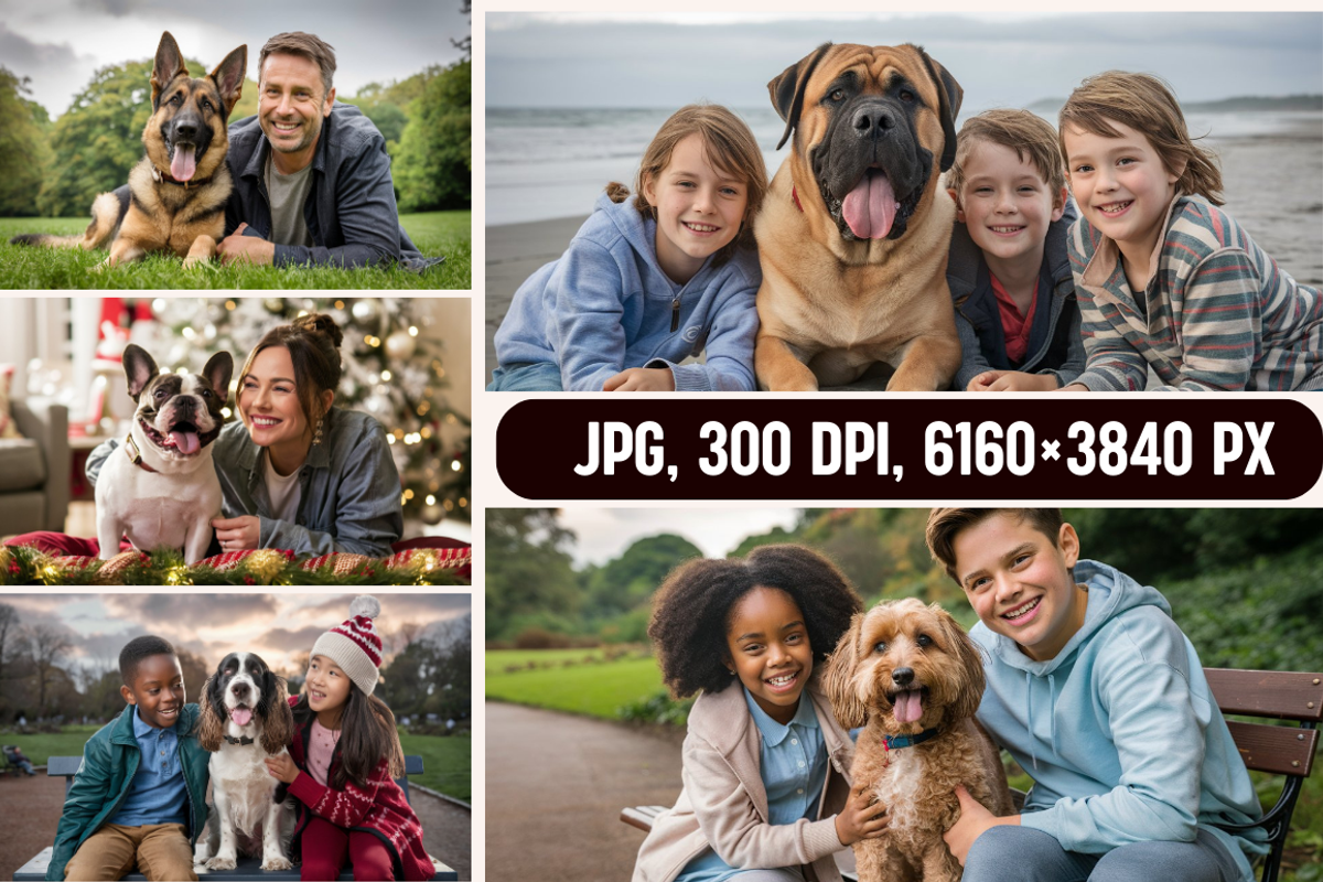 Dogs and Their Human Family Photos, an Animal Photo by PrintHaven Designs (Photo 3 of 7)