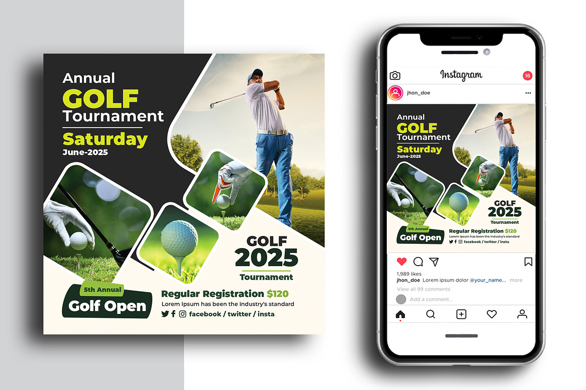 Golf Flyer, a Flyer Template by AfzaalGraphics (Photo 2 of 2)