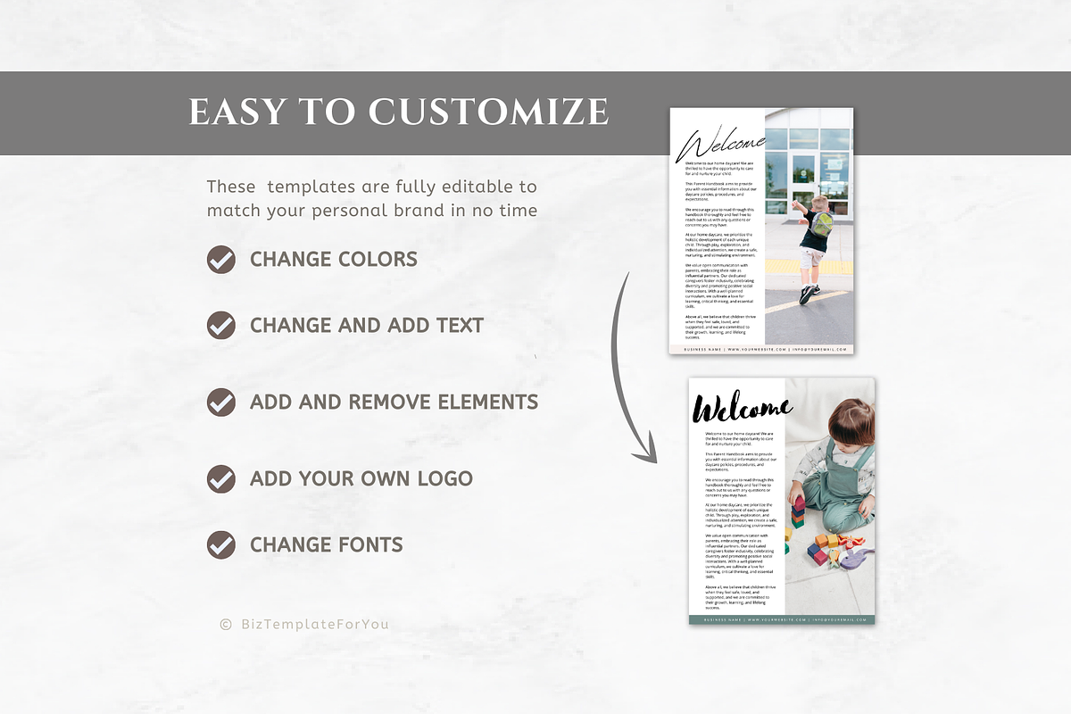 Daycare Starter Kit - Editable Forms, a Marketing Template by BizTemplateForYou (Photo 4 of 5)