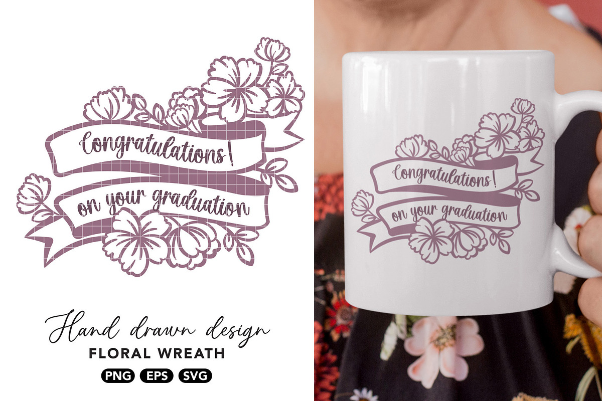 laurel wreath SVG, flower border, a Graphic by hanacrochetdesign (Photo 11 of 11)