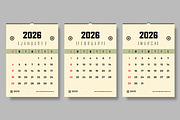 Minimal Calendar Template, a Stationery Template by ContestDesign (Thumbnail 2 of 5)