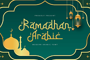 Ramadhan Arabic – Modern Arabic Font, a Handwritten Font by overlaytemplates (Thumbnail 1 of 6)