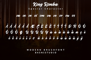 King Rimba Modern Brush Font