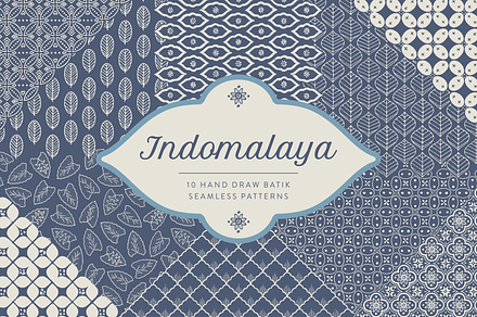 Indomalaya Batik Seamless Patterns