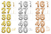 Foil Number Balloons Photo Overlays preview 2