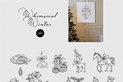 Whimsical Winter: Hand-Drawn Clipart, a Decorative Illustration by divanovskaya_nv (Thumbnail 6 of 13)