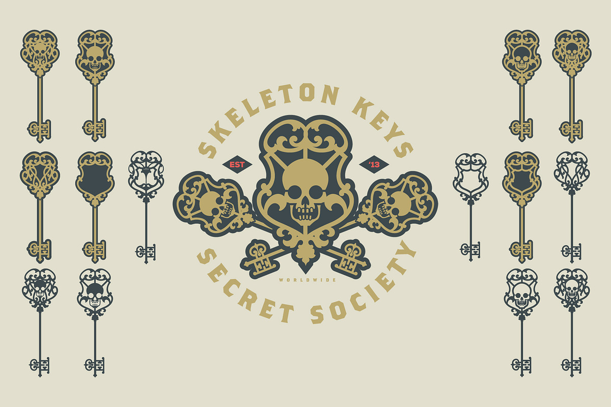 Skeleton Keys, an Object Illustration by Hydro74 (Photo 1 of 4)