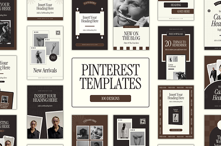 Canva Pinterest Pins Templates, a Marketing Template by Branding Babe Co.