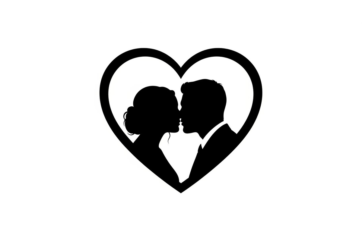 Couple Love Heart Silhouette Bundle, an Illustration by Amazin_art (Photo 21 of 51)