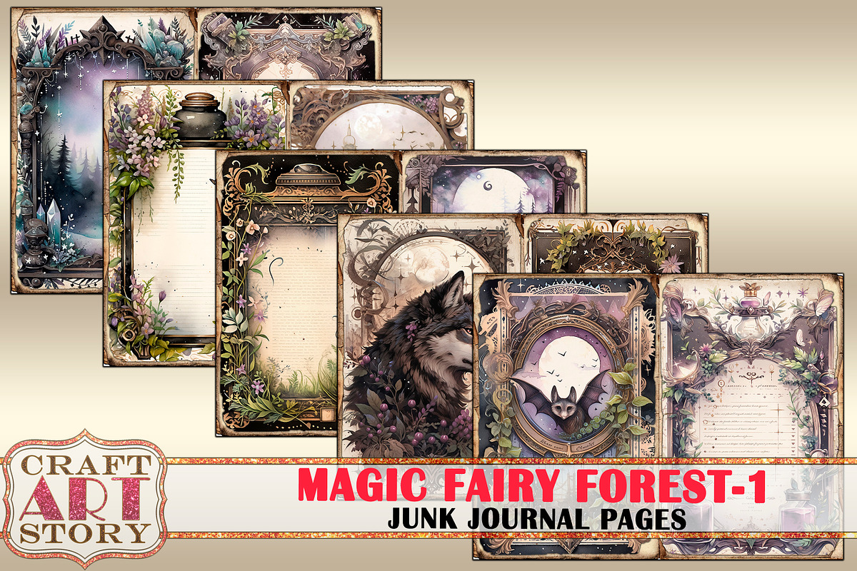Magic fairy forest-1 Junk Journal, a Person Illustration by CraftArtStory (Photo 6 of 6)